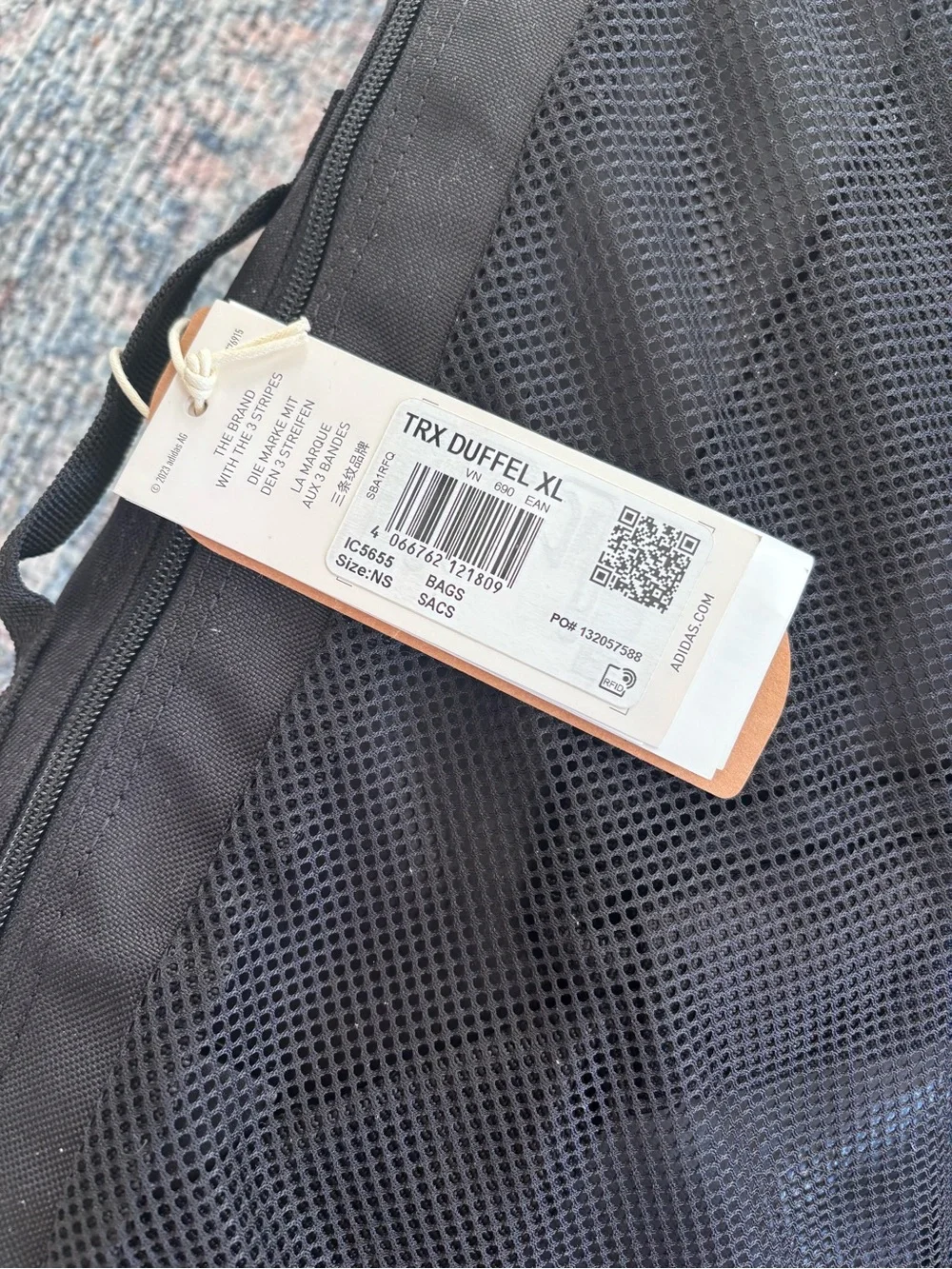 Adidas TERREX Black Duffel Bag